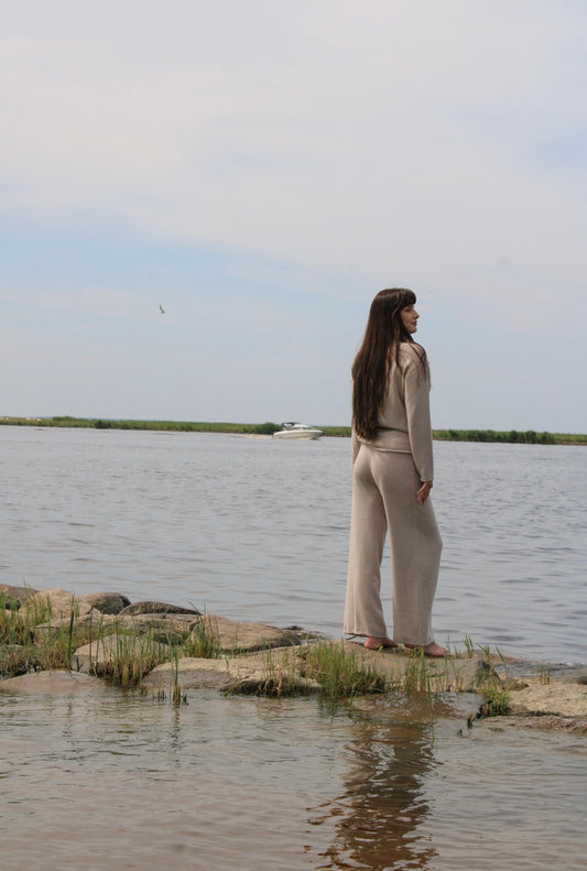 Travel Pants Cappuccino