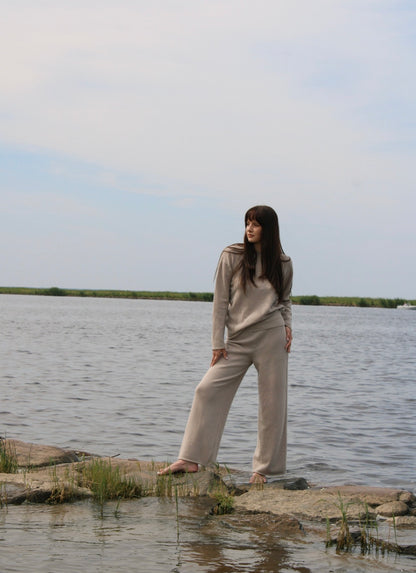 Travel Pants Cappuccino