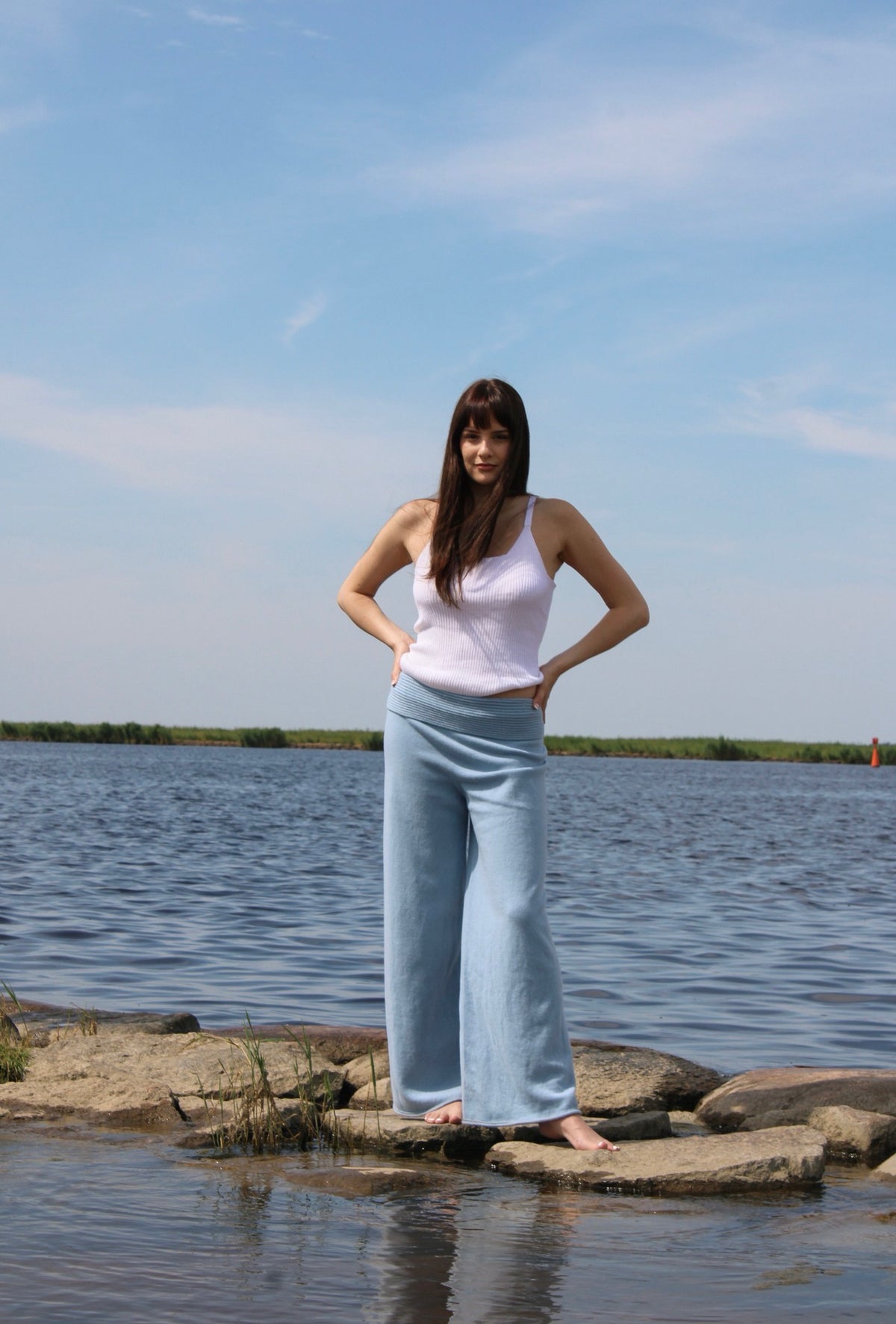 Travel Pants Sky Blue