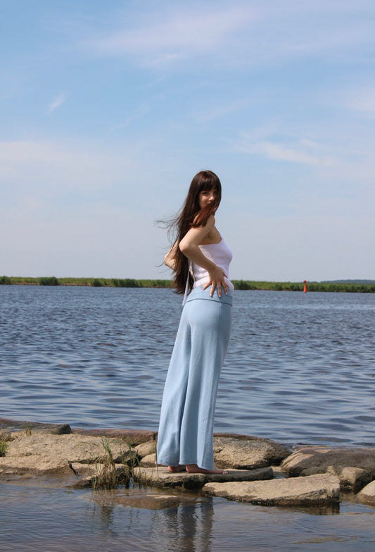 Travel Pants Sky Blue