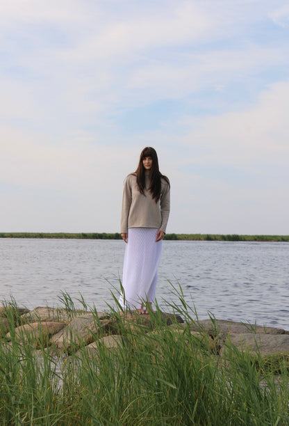 Travel Sweater Cappuccino