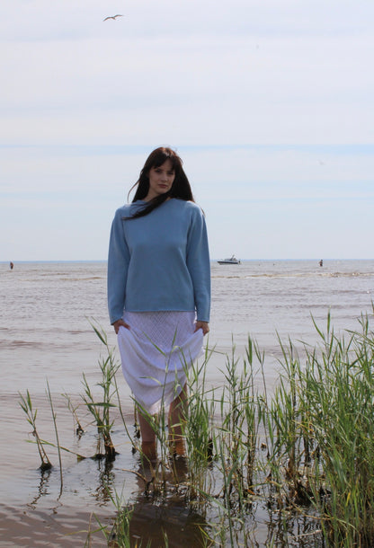 Travel Sweater Sky Blue