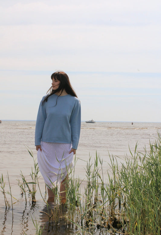 Travel Sweater Sky Blue
