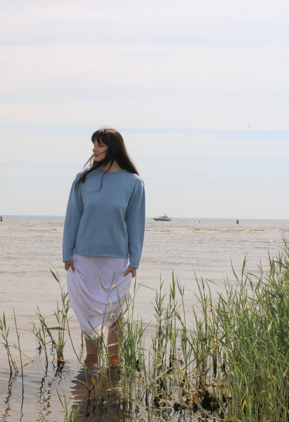 Travel Sweater Sky Blue