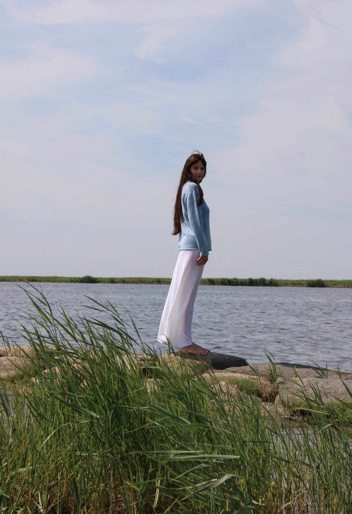 Travel Sweater Sky Blue