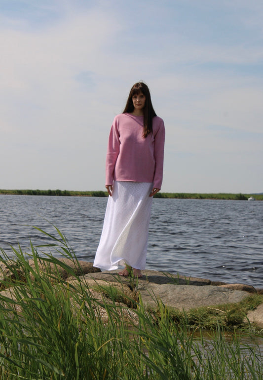 Travel Sweater Blush Pink